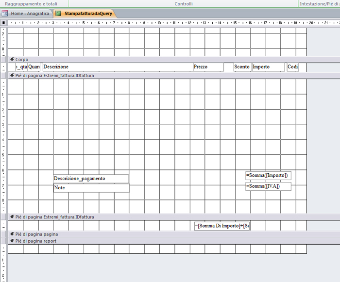 Report schema